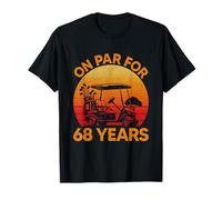 On Par For 68 Years Golf 68 Compleanno Vintage 68 Anni Uomo Maglietta