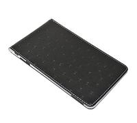 ON PAR Portacarte in pelle di struzzo, nero/bianco