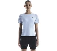 On Performance-T W - maglia running - donna L Light Blue/Black woman Recycled Polyester