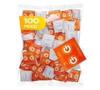 ON) Preservativi Banana Larghezza 54 mm Confezione da 100 pezzi gialli e