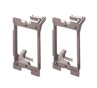 On-Q AC1010012PK Legrand - Staffa a bassa tensione, 1 uscita, confezione da 2, colore: Grigio