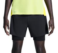 ON Pantaloncini da running Performance 2/1 da uomo nero | S