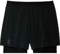 On - Short 2 in 1 stretch e leggero - 5" Performance 2/1 Shorts Black per Uomo - Taglia XL - Nero