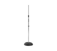 On Stage base rotonda supporto per microfono, nero, Chrome