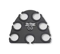 On-Stage SMS6600-P, Supporto Professionale per Monitor Studio, Base Esagonale, Sistema Multi-regolazione, Nero