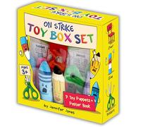 On Strike School Supply Puppets and Poster Set, 7 Plush Educational Toy Puppets with 16 Teaching Posters, Ages 3+, Respect and Responsibility Theme (On Strike Toy Box Set)