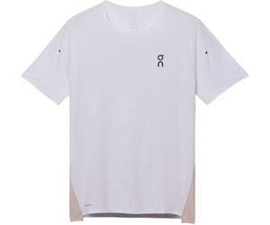 On - T-shirt da running leggero e traspirante - Performance-T White Silver per Uomo in Poliestere Riciclato - Taglia L - Bianco