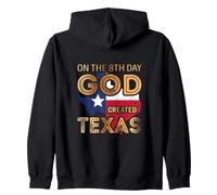 On The 8th Day God Created Texas Felpa con Cappuccio