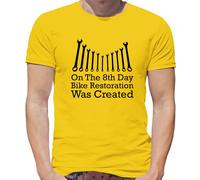 On The 8th Giorno Bicicletta Restoration - T-Shirt - Biciclette Ciclismo Funny
