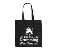 On The 8th Giorno Drumming - Borsa Tote IN Tela - Batterista Musicista Band