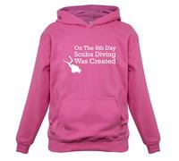 On The 8th Giorno Immersioni Era Creato - Bambini Felpa Scuba Diver IN Apnea