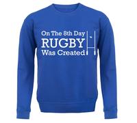 On The 8th Giorno Rugby Era Creato - Adulti Felpa con Cappuccio / - Sei Union