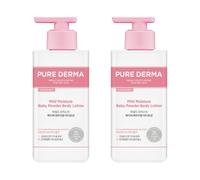 On the Body Pure Derma Mild Moisture Baby Powder Body Lotion 400 ml 2 pezzi