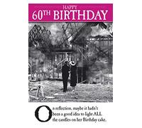 On The Ceiling Candles, 60° compleanno, biglietto di auguri, 159x235mm, ZXW8407