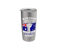 On The Eighth Day God Created The Australian Pride Heroes Bicchiere termico in acciaio inox doppia parete