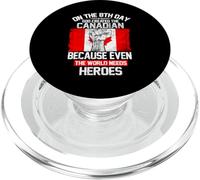 On The Eighth Day God Created The Canadian Pride Heroes PopSockets PopGrip per MagSafe