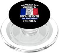 On The Eighth Day God Created The French Pride Heroes PopSockets PopGrip per MagSafe