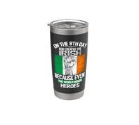 On The Eighth Day God Created The Irish Pride Heroes Bicchiere termico in acciaio inox doppia parete