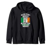On The Eighth Day God Created The Irish Pride Heroes Felpa con Cappuccio