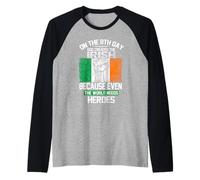 On The Eighth Day God Created The Irish Pride Heroes Maglia con Maniche Raglan