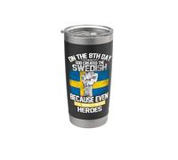 On The Eighth Day God Created The Swedish Pride Heroes Bicchiere termico in acciaio inox doppia parete