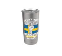On The Eighth Day God Created The Swedish Pride Heroes Bicchiere termico in acciaio inox doppia parete