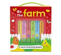 On the Farm - Box Set of 6 Mini Board Books | Baby & Toddler First Learning Set | Colours, Counting, Animals, Sounds, Foods & Farm Life | Durable Mini Books with Carry Box