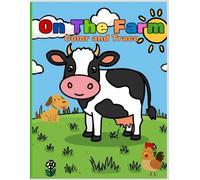 On The Farm Color and Trace: Fun farm coloring activity for your little farmer