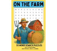On the Farm Word Search Puzzle Book: Word Searches with Easy to Read Print about Farms, Farming, Ranching, Country Life and more | 6x9 inches, 110 ... Gift for Vacations, Holidays and Free Times