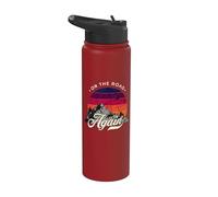 On The Road Again - Design vintage Wilderness Adventure Stainless Steel Insulated Water Bottle