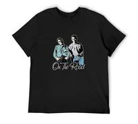 On The Road Sal Dean Jack KEROUAC Book UNT Unisex T-Shirt Printed Tee Graphic Top Men Black Shirt XXL