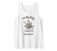 On The Way to Make The Vibes Weird. Viking Frog on Cat Canotta