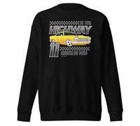 On Time Highway Adrenaline Pump Classic Cars - Felpa unisex per adulti, Nero , L