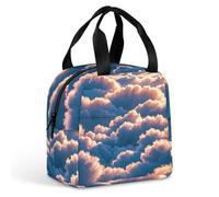 On Top of The Cloud, borsa portapranzo per donne e uomini, portatile, isolata, con manico, a prova di perdite, riutilizzabile, per lavoro, picnic, viaggi