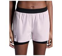 On - Women's 3 Performance 2/1 Shorts - Pantaloncini da running XL marrone