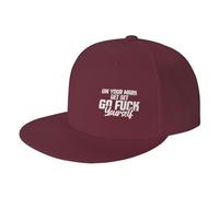 On Your Mark Get Set Go Fuck Yourself Unisex Cappellino con Visiera Morbido Cappellino da Baseball Classic Snapback cap per All'Aperto Estivo Ciclismo