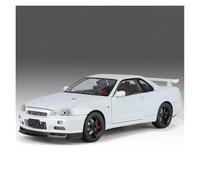 ONAIC Diecast Modello 1:18 Per Skyline Per GTR R34 Modellino Di Auto In Lega A Scomparsa Hobby E Collezionismo Modellino Auto Da Collezione(bianco)