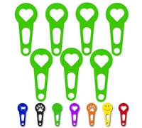 OnAir® Gettoni per Carrello Spesa con Portachiavi - Gettoni Subito Estraibili, Facili da Usare e da Reinserire (Cuore, Verde, 15 pezzi)