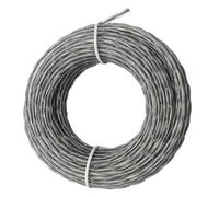 ONBKTPMJM Compatibile con decespugliatore Universale da 3,0 mm 15 m, Accessorio for tosatura da Giardino, in Nylon a Spirale, a Due Colori