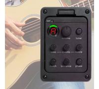 Onboard Caratteristiche Pickup Chitarra Acustica 4 Bande EQ Preamp Facile Instal