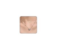 ONBRIG Collana con fiocco in oro per le donne Collana con ciondolo a fiocco delicato carino piccolo nastro collana placcata oro 18 carati gioielli con fiocco per le donne, 15.74 inch, Metallo, Nessuna
