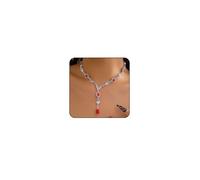 ONBRIG Collane gotiche da donna, collana girocollo nera, gioielli gotici per Halloween, accessori gotici per donne, gioielli di Halloween (rosso)