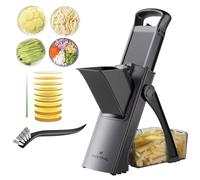 ONCE FOR ALL Mandolina Affettatrice di verdure Spessore regolabile Patate Cipolla Chopper Kitchen Chopping Artifact Multifunzionale Cutte (nero)