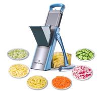 ONCE FOR ALL Mandolina Affettatrice di verdure Spessore regolabile Patate Cipolla Chopper Kitchen Chopping Artifact Multifunzionale Cutte (Tre generazioni blu)