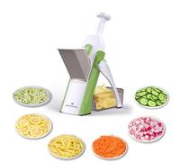 ONCE FOR ALL Mandolina Affettatrice di verdure Spessore regolabile Patate Cipolla Chopper Kitchen Chopping Artifact Multifunzionale Cutte (Burro verde)