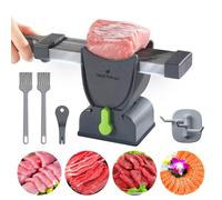ONCE FOR ALL Set di coltelli da cucina per tagliare e affettare carne, macinatrice per carne, taglierina manuale per alimenti, ideale per maiale e agnello