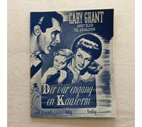 Once Upon a Time Cary Grant, Janet Blair Vintage 1939 Danish Movie Program