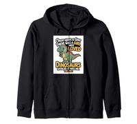 Once Upon A Time Dinosaur Shirt - Girl Loved Dinosaurs Felpa con Cappuccio
