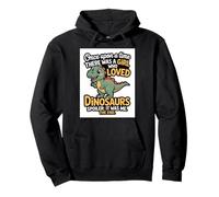 Once Upon A Time Dinosaur Shirt - Girl Loved Dinosaurs Felpa con Cappuccio