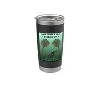 Once upon a time i picked up a black catat the rest is story Bicchiere termico in acciaio inox doppia parete